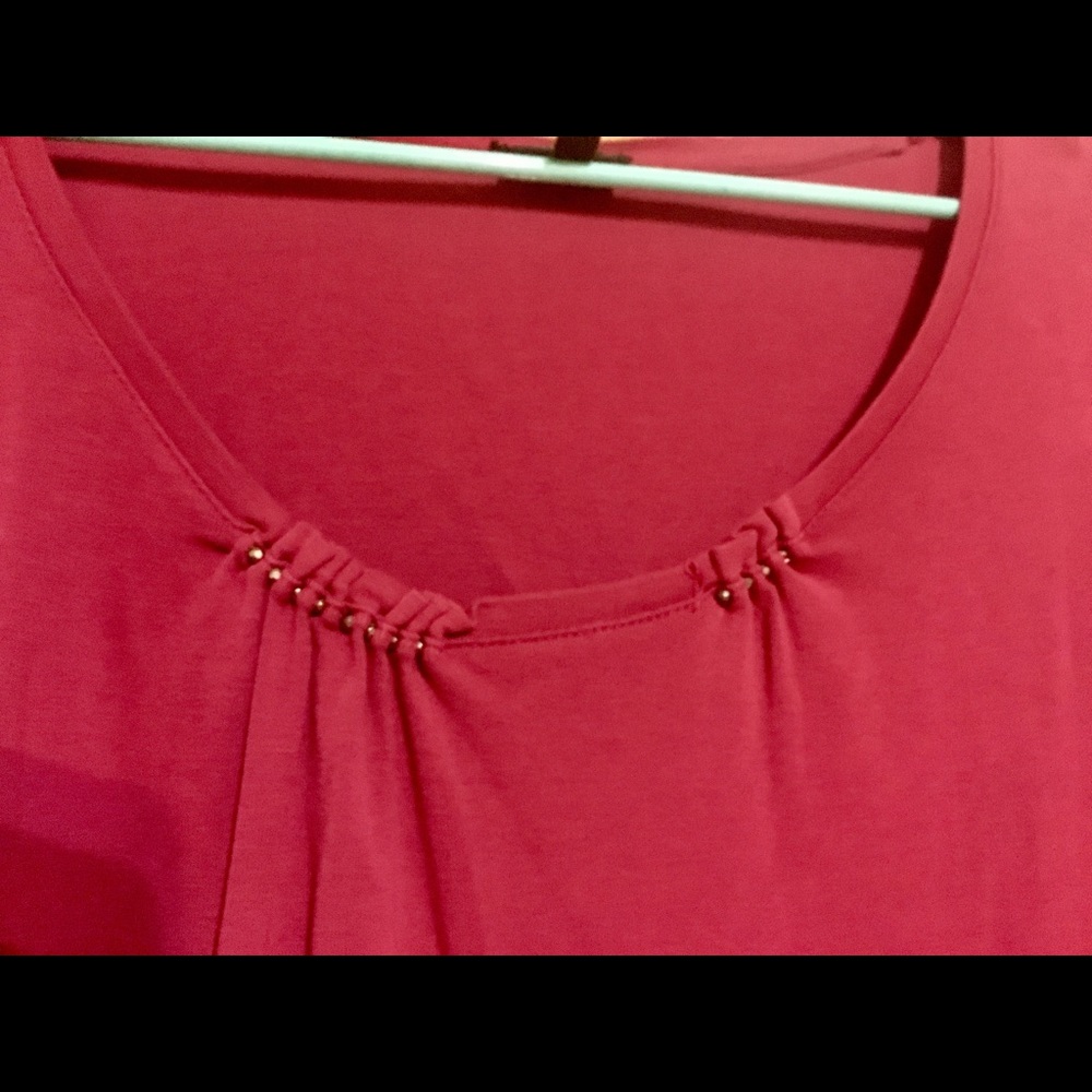 Talbots Raspberry Colored Long Sleeve Shirt - Picture 4 of 4